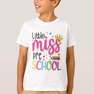 T-shirt Maternelle Little Miss Retour à l'école Filles Mat