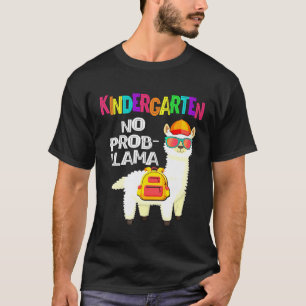 T-shirt Maternelle Sans Problème Lama Premier Jour D'école
