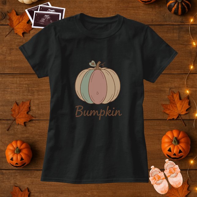 T-shirt Maternité Bump Citrouille Grossesse Halloween (Créateur téléchargé)
