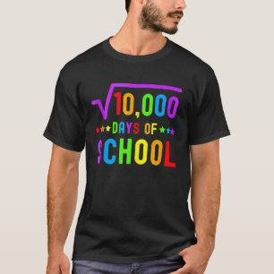 T-shirt Math 100 Jours D'école Prof De Math 100 Jours de S