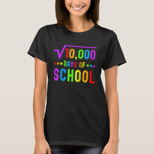 T-shirt Math 100 Jours D'école Prof De Mathématiques 100 J