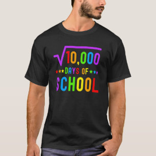 T-shirt Math 100 Jours D'école Prof De Maths 100 Jours D'é
