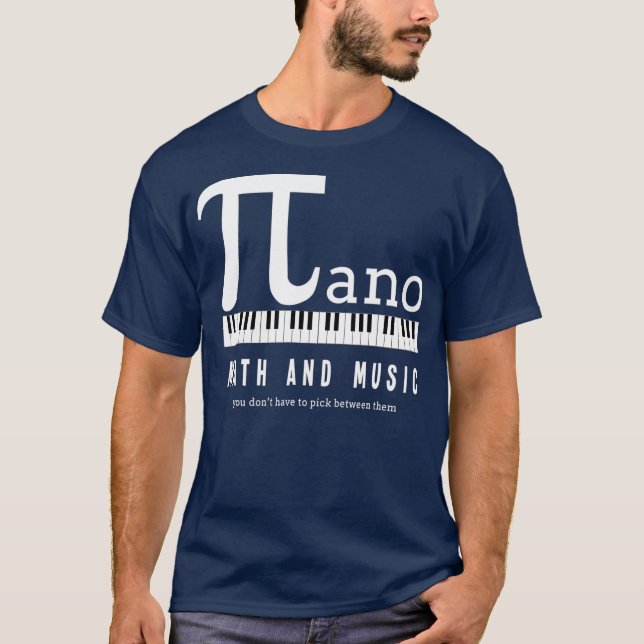 T-shirt Math and Music Inspired Design (Devant)