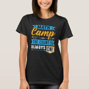 T-shirt Math Camp Mathématicien Camper Mathématiques Campe