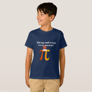 T-shirt Math Drôle Avec Math Puns Aussi Facile Que Pi Symb