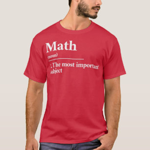 T-shirt Math drôle définition 1