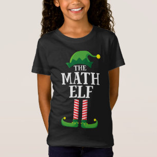 T-Shirt Math Elf Matching Famille Groupe Noël
