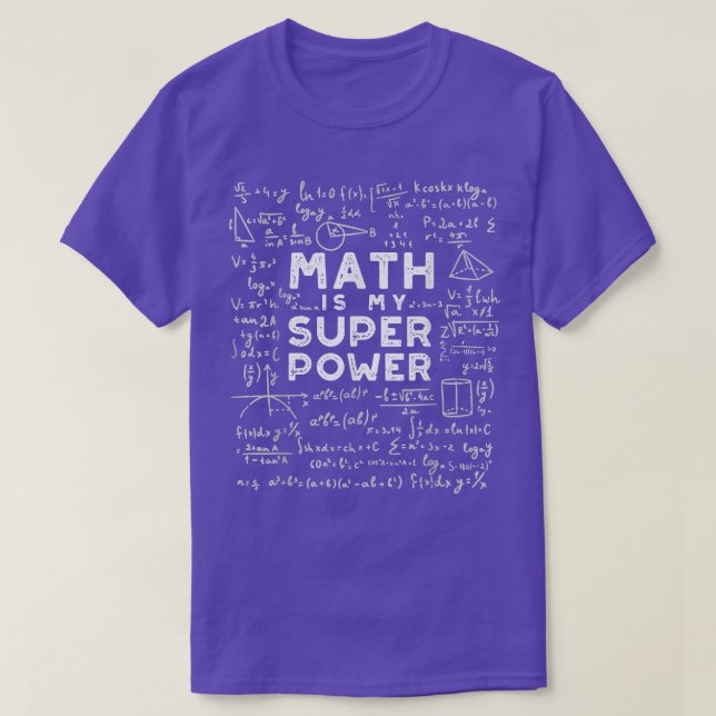 T-shirt Math Est Ma Superpuissance Chimie Mathématiques Ph (Design devant)