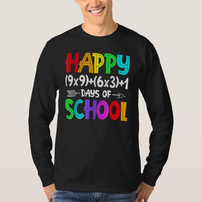 T-shirt Math Formula 100 Days Of School  Math Teacher 100t (Devant)