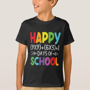 T-shirt Math Formula 100 Jours De Cadeaux Scolaires Enseig