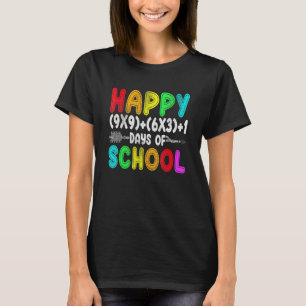 T-shirt Math Formula 100 Jours De Cadeaux Scolaires Garçon