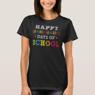 T-shirt Math Formula 100 Jours De L'École Chemise Enfants