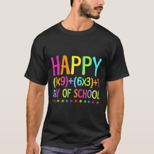 T-shirt Math Formula 100 Jours De L'École Enseignant Garço