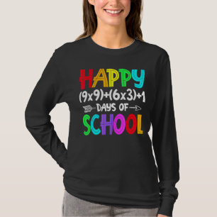 T-shirt Math Formula 100 Jours D'École Drôle Enseignant Ma