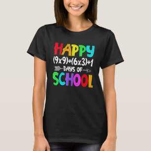 T-shirt Math Formula 100 Jours D'École Drôle Enseignant Ma