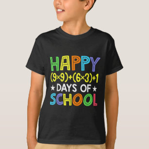 T-shirt Math Formula 100 Jours D'École Drôle Enseignant Ma