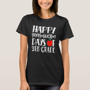 T-shirt Math Formula Joyeux 100 Jours De 3E Année 100E Jou
