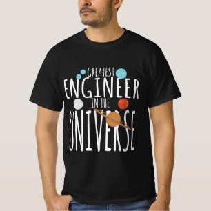 T-shirt Math Geek Design - Plus Grand Ingénieur De L'Unive