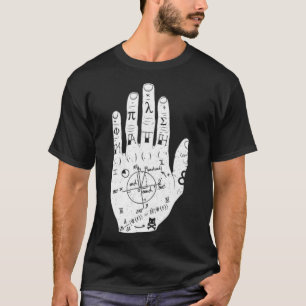 T-shirt Math hand tattoo cool math and physics teacher and