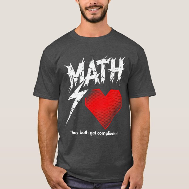 T-shirt Math Is Like Love Graphic Tee (Devant)