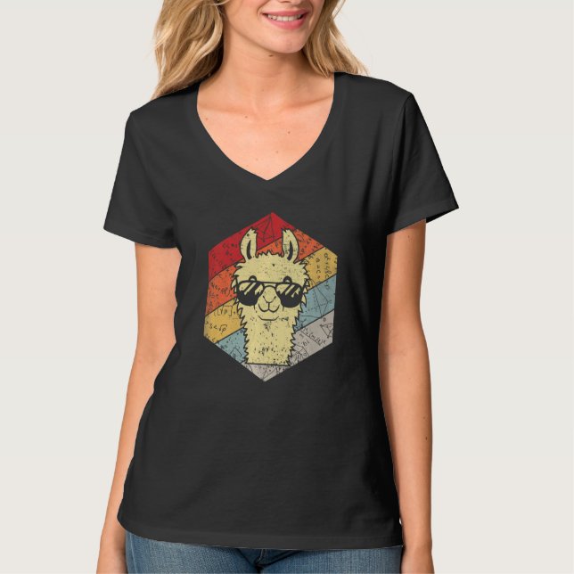 T-shirt Math is No Prob Llama  Math Llama Teacher (Devant)