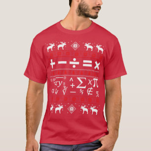 T-shirt Math laide de Noël