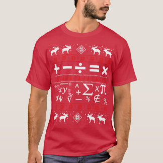 T-shirt Math laide de Noël