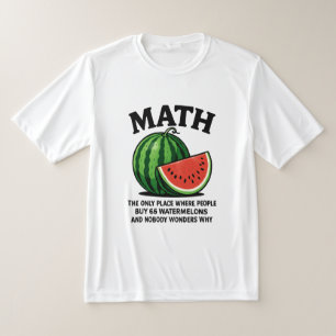 T-shirt Math le seul endroit où les gens achètent 66 pastè