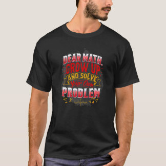 T-shirt Math Math Pour Les Enseignants Citations Math