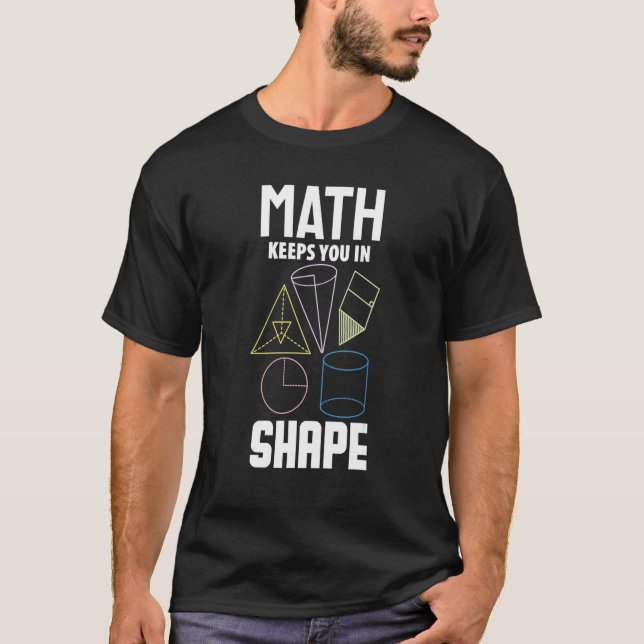 T-shirt Math Math vous maintient dans la forme math (Devant)
