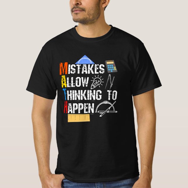 T-shirt Math. Mistakes Allow (Devant)