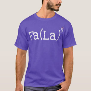 T-shirt Math Nerd Christmas Fa la la exponente
