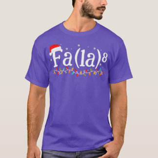 T-shirt Math Nerd Christmas Fa la la la 6