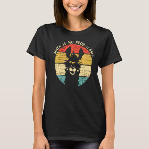 T-shirt Math n'est pas Prob Llama Math Llama Math Enseigna