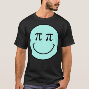 T-shirt Math Pi Symbol Smile Face 