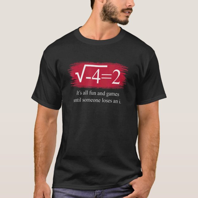 T-shirt math saying complex numbers (Devant)
