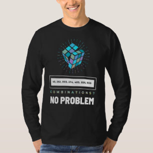 T-shirt Math Speed Cubing Puzzle Cuber Combinaisons de cub