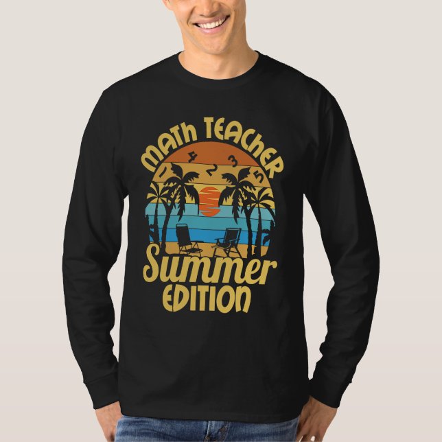 T-shirt Math Teacher Educational Rockstar Education School (Devant)