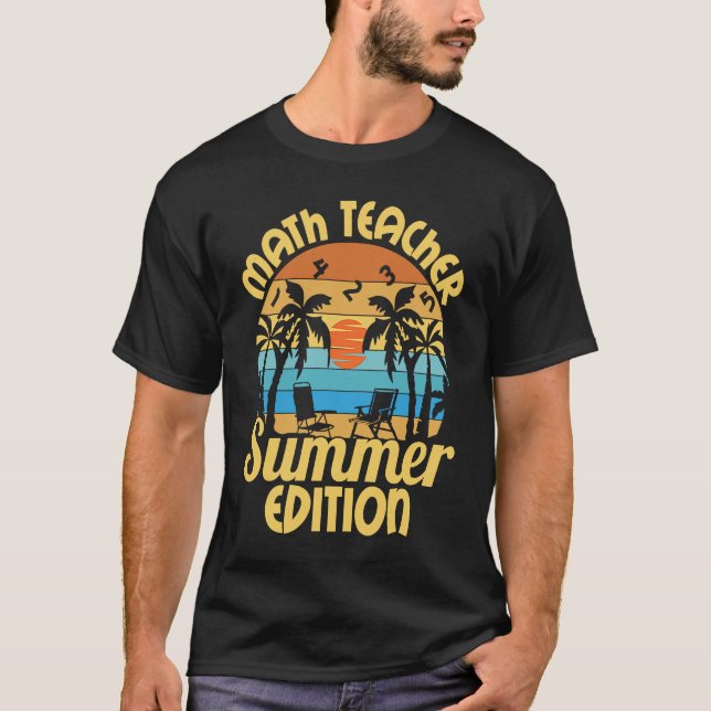 T-shirt Math Teacher Educational Rockstar Education School (Devant)