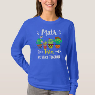 T-shirt Math Team Funny School Cactus Crew Math Enseignant
