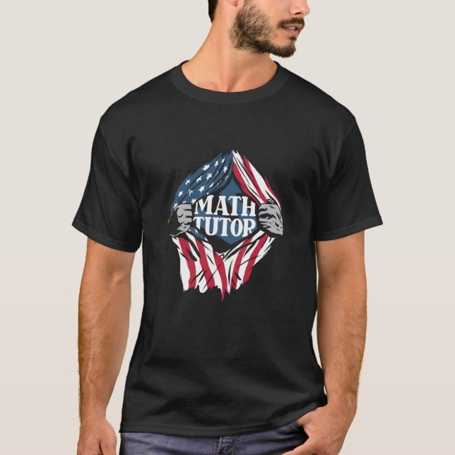 T-shirt Math Tutor Us Drapeau de l'école Enseignant Math T (Devant)