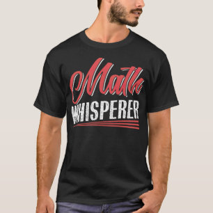 T-shirt Math Whisperer grande pensée rouge