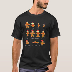 T-shirt Mathe de Noël Equation Pain d'épices Homme Pyjamas