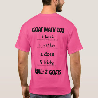 T-shirt Mathe des chèvres 101