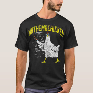 T-shirt Mathemachicken Math Algebra Nerd Enseignant Poulet