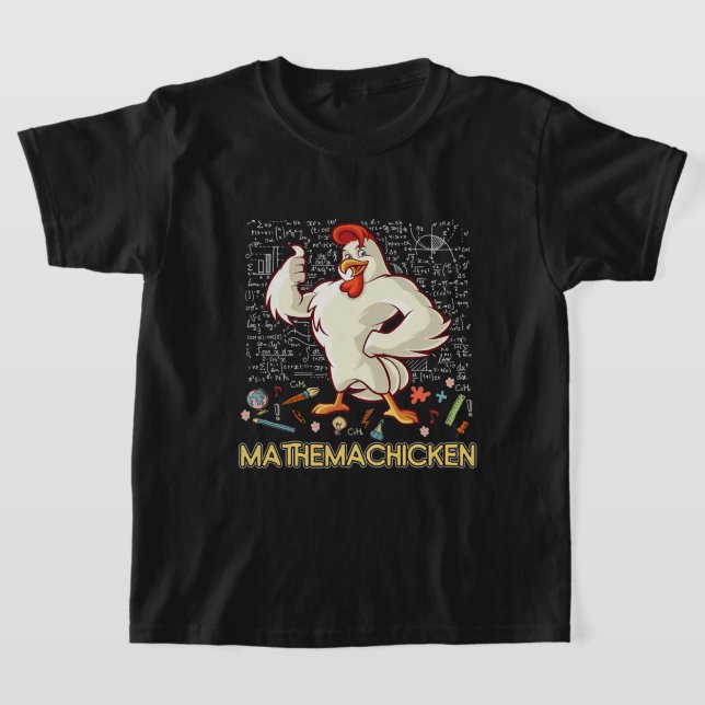 T-shirt Mathemachicken Math Lover Drôle poulet (Poser)