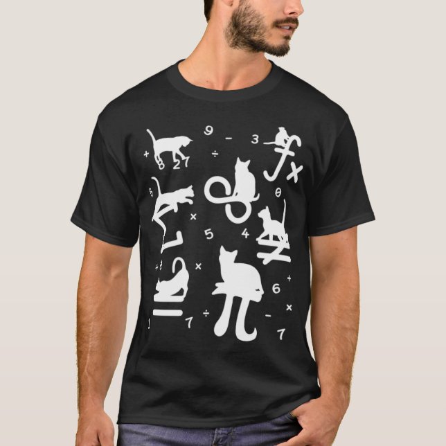 T-shirt Mathematician Math Funny Cat Lover thelwell martin (Devant)