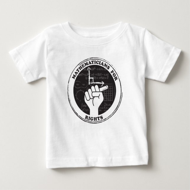 T-shirt Mathematicians for Rights - Baby (Devant)
