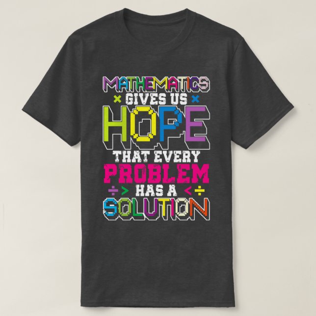 T-shirt Mathématiques Mathématiques Citations mathématique (Design devant)