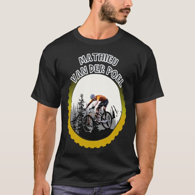 T-shirt Mathieu Van Der Poel Mountain Biker Mtblife Classi (Devant)